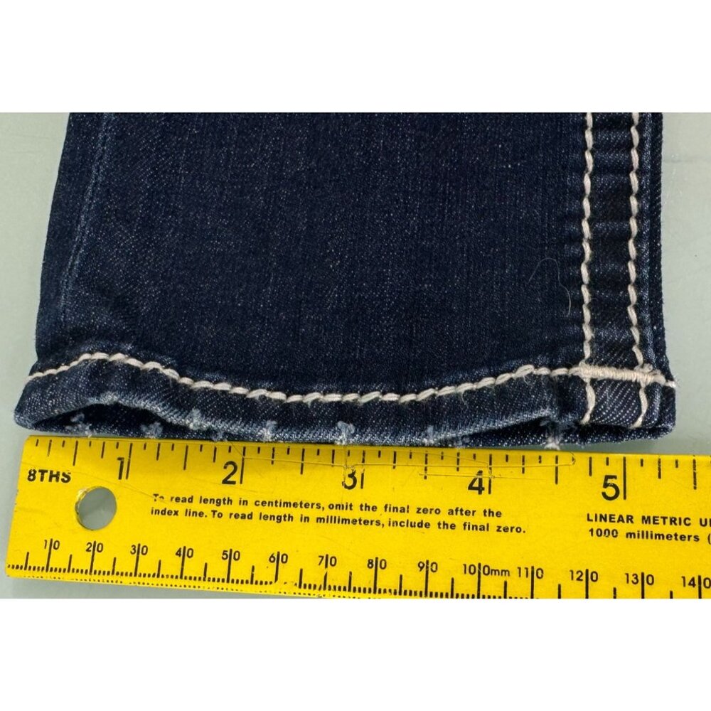 Miss Me Jeans Girls Size 12 Skinny Y2K Stretch Rhinestone Low Rise 26 W 27 L - Picture 9 of 11